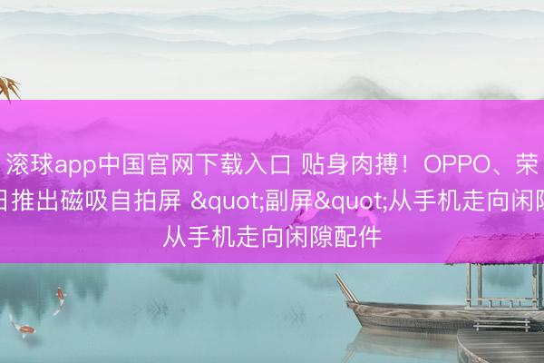 滚球app中国官网下载入口 贴身肉搏!OPPO、荣耀同日推出磁吸自拍屏 "副屏"从手机走向闲隙配件
