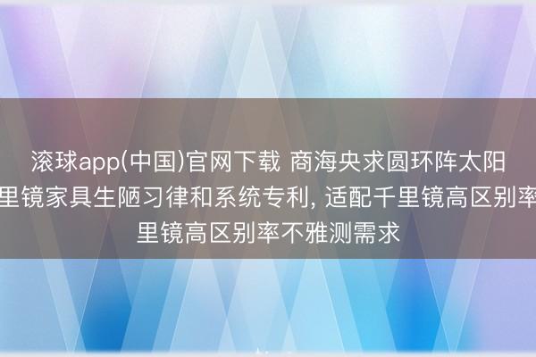 滚球app(中国)官网下载 商海央求圆环阵太阳射电成像千里镜家具生陋习律和系统专利， 适配千里镜高区别率不雅测需求