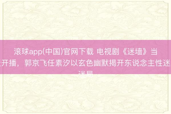 滚球app(中国)官网下载 电视剧《迷墙》当天开播,郭京飞任素汐以玄色幽默揭开东说念主性迷局
